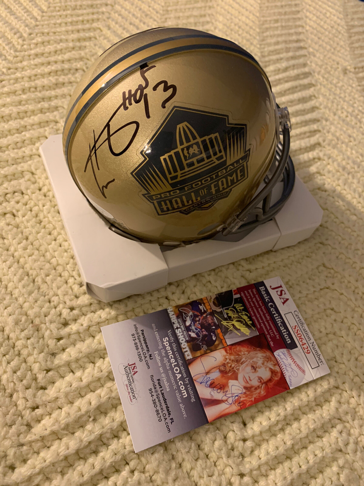 Cris Carter Autographed Signed Mini Helmet Hall Of Fame Buckeyes JSA Authentication COA 