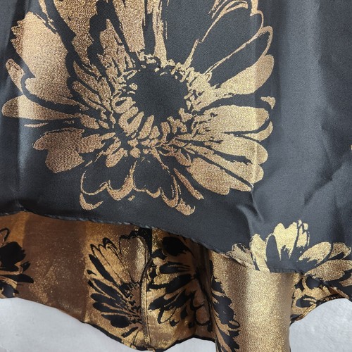 New Donna Ricco Women's Sheath Floral Print High Low Dress Black Size 4 Black - Picture 3 of 12