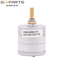 EIZZ 2x100KA Stereo 24 Steps Attenuator Hifi Audio AMP Volume Potentiometer 1PC