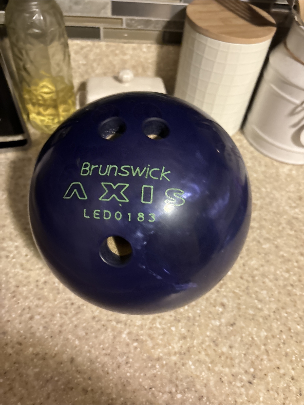 VTG Brunswick Axis Bowling Ball 10LBS Purple Marble Swirl Wo