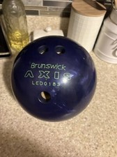 VTG Brunswick Axis Bowling Ball 10LBS Purple Marble Swirl Womens Beauty W/Bag