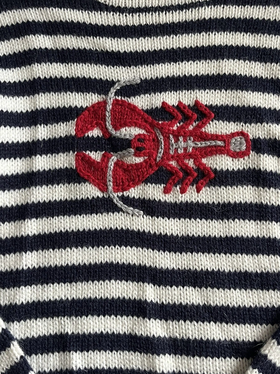 American South Side Sweater Ladies MT Medium Tall Blue White