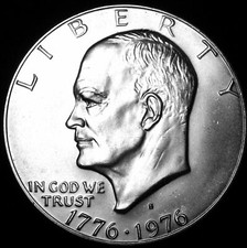 1976-S Eisenhower Dollar BU 40 Silver Bicentennial US Coin IKE Beautiful