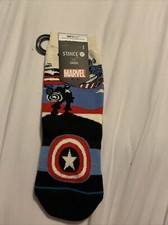 stance Marvel kids capt america socks size 7-10 Youth