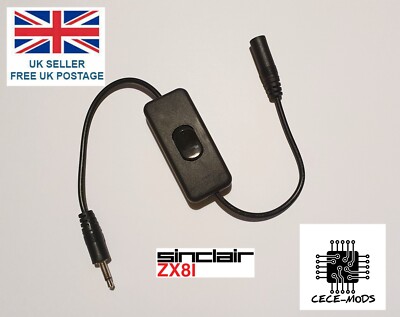 Sinclar ZX81 3,5mm Inline Power Switch