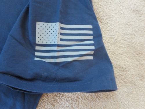 UNDER ARMOUR Men's UA Freedom T-Shirt Short Sleeve Tee - Navy Blue - Men's L - Picture 3 of 7
