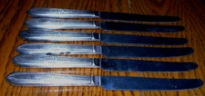 Vintage 1939 International Wm Rogers MFG Co Lyric II Pattern SP 6 Knives