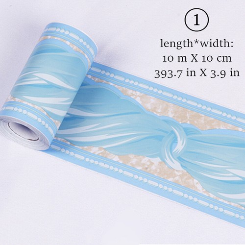 10M Floral Wallpaper Wall Sticker Skirting Border Self Adhesive Home Decor Craft - Picture 18 of 27