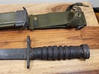 WW II? IMPERIAL USM4 COMBAT/FIGHTING KNIFE/BAYONET W/USM8A1 SHEATH- NICE/L@@K — photo 2