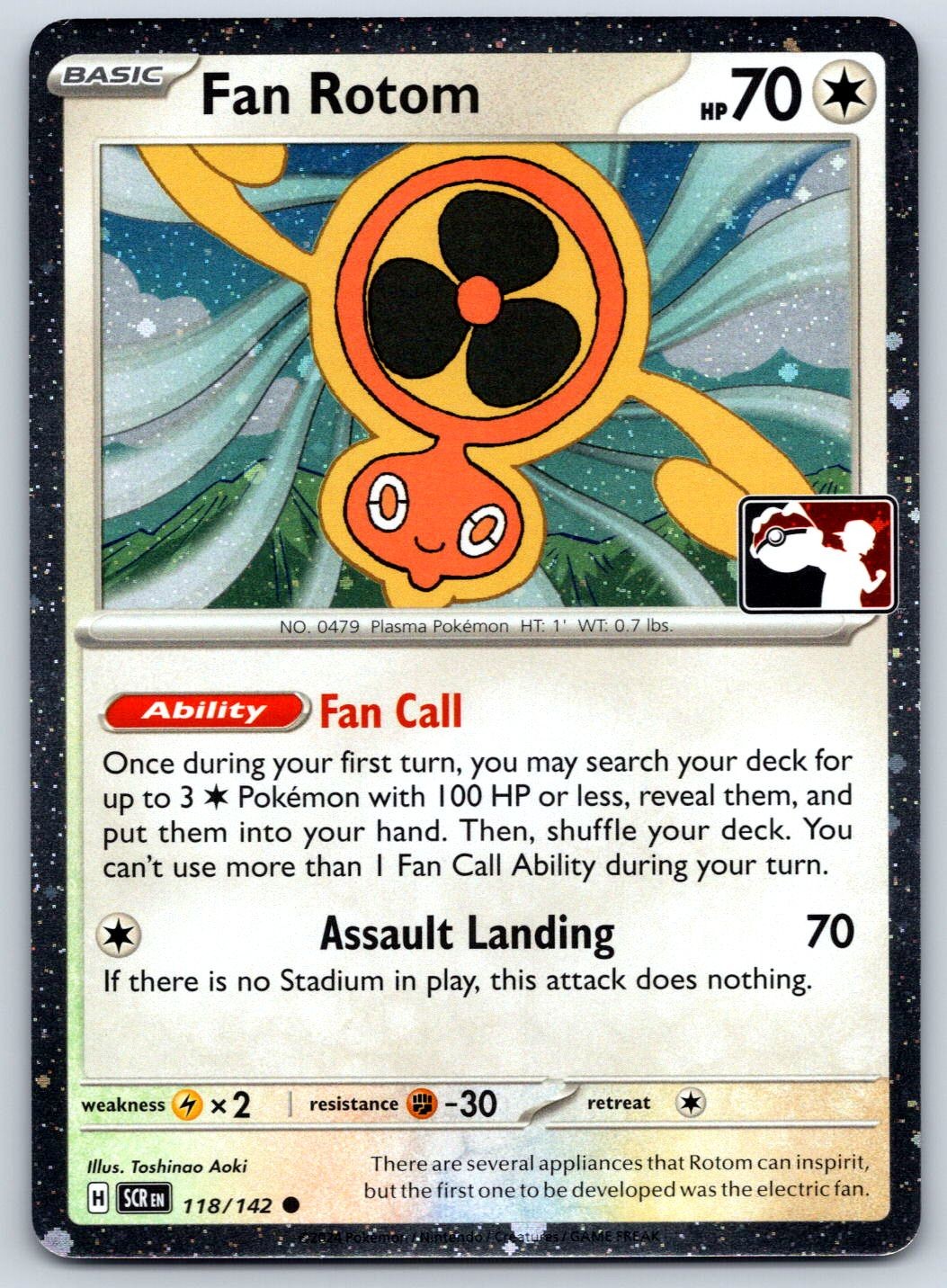 Fan Rotom (Cosmos Holo) Prize Pack Series 085/131 Common Pokemon Card NM