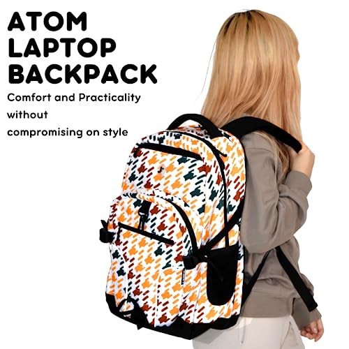 J WORLD MULTI-COMPARTMENT LAPTOP BACKPACK, PALM LEAVES, 18.5