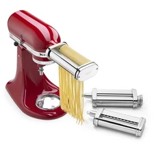 KitchenAid 3-Piece Pasta Roller and Cutter Set, Metal, KSMPRA, Attachment ONLY