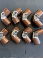 8 pc. lot 3/4 copper 90 degree elbow sweat x sweat epc