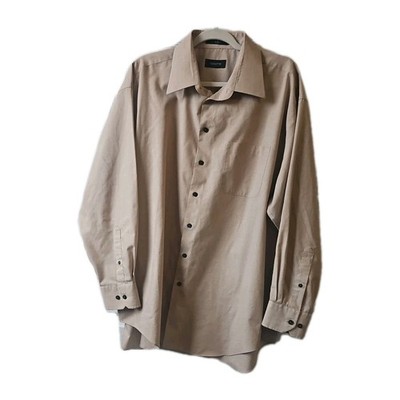 Mens Claiborne Neck 18- 34/35 Button Down Dress Shirt  Classic Preppy Office 