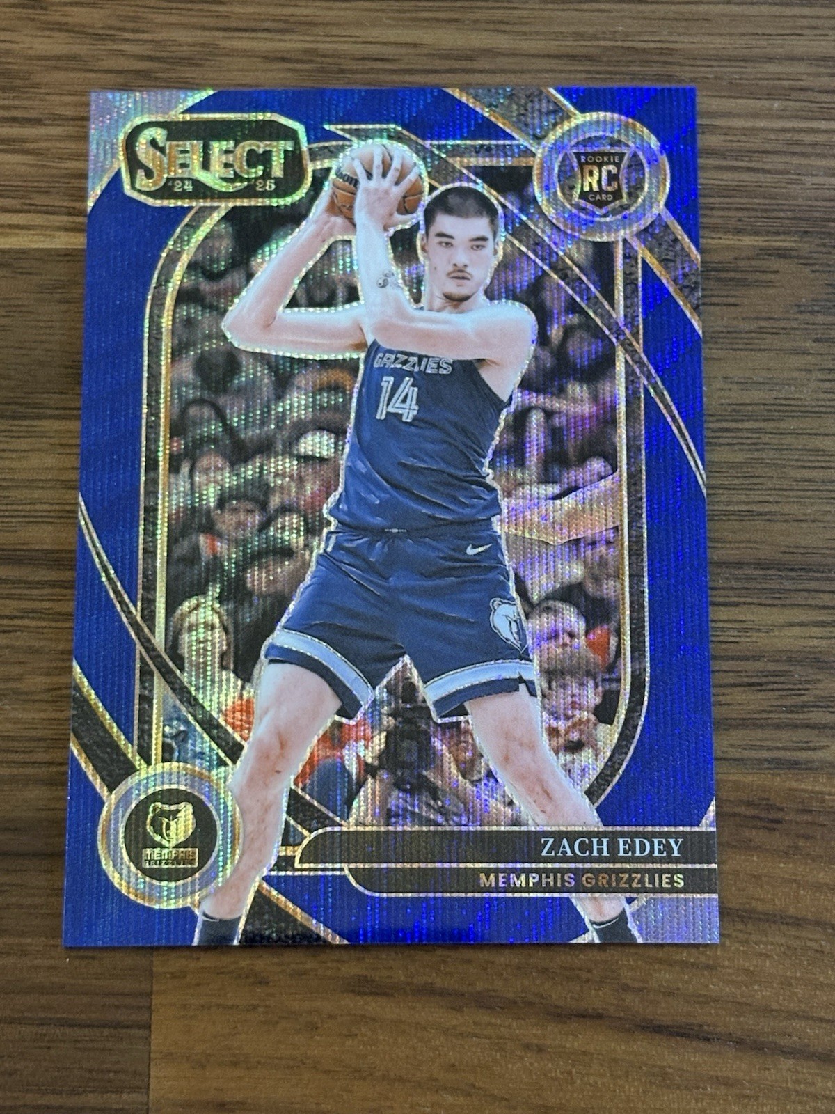 Zach Edey 2024-25 Select Courtside Rookie RC /75 Blue Wave Prizm Color Match 280
