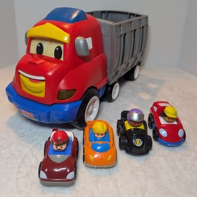 Lot Fisher Price Little People Wheelies Zig The Big Rig Truck Sound Lights 4 Car