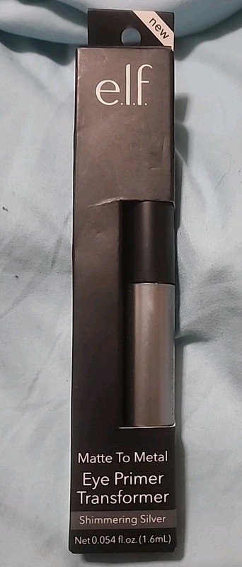 E.L.F. Matte To Metal Eye Primer Transformer-Shimmering Silver #81114  (1.6mL)