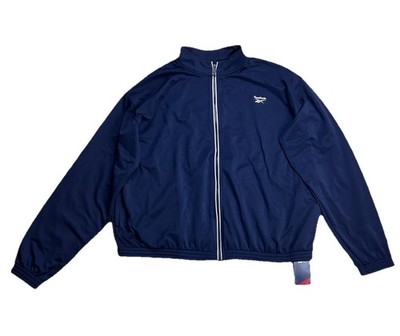 Reebok Identity Women's Full Zip Jacket Tricot Track Jacket Size 2X Speedwick
