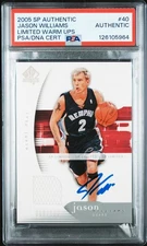 2005-06 JASON WILLIAMS SPA LIMITED WARM UPS  PSA/DNA AUTOGRAPH AUTO AUTHENTIC