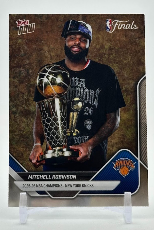 2026 Topps NOW Knicks Championship Mitchell Robinson Image Variation SP C8-SP