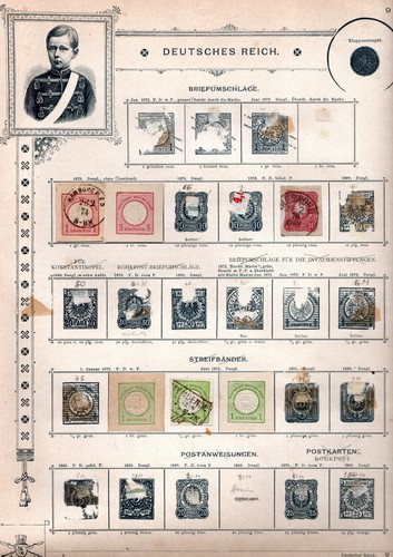 Deutsches Reich - Klassik auf Schwaneberger Goldschnitt Vordrucken - Bild 3 von 13