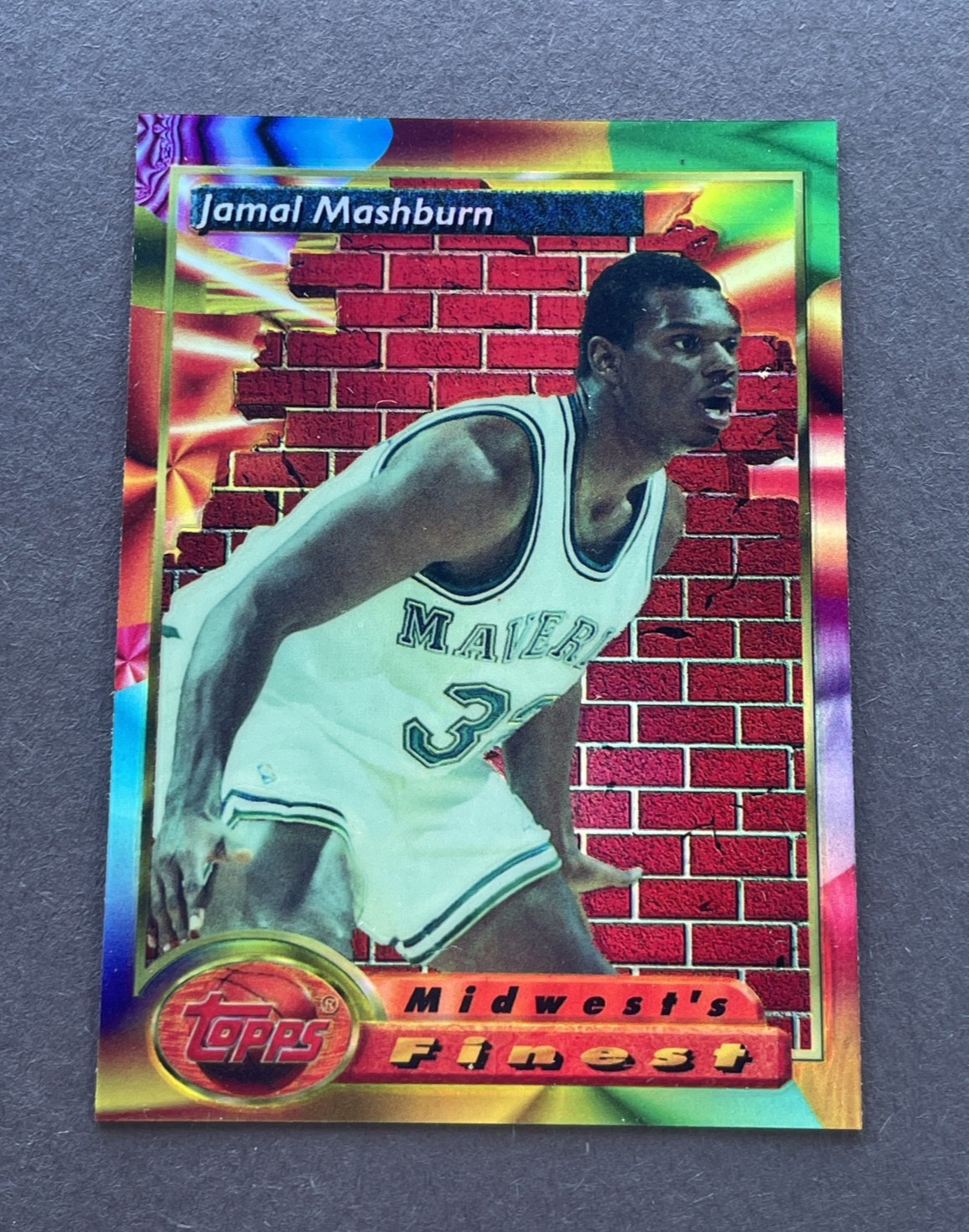 1993-94 Topps Finest Refractor Jamal Mashburn #110 Rookie RC