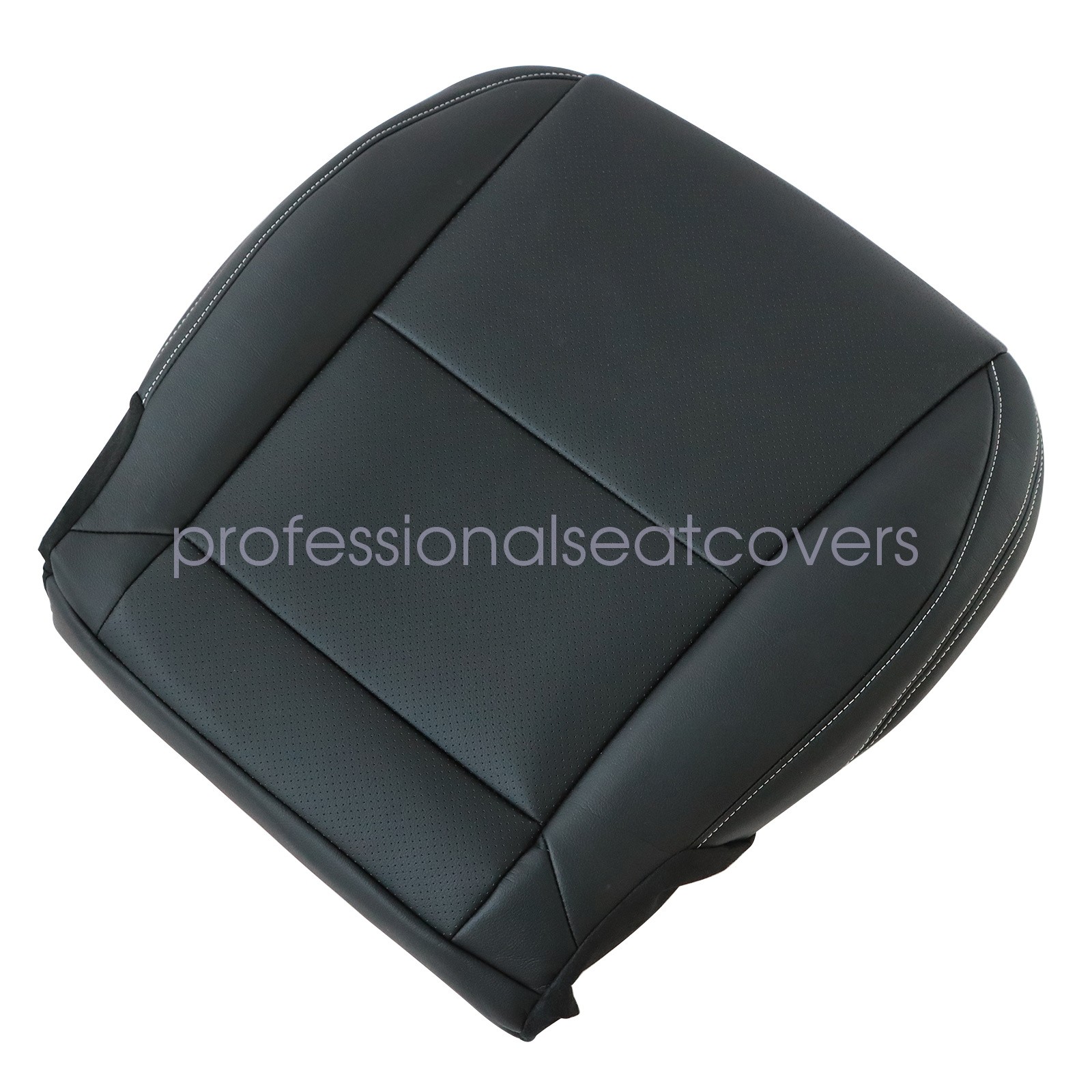 For 2010-15 Chevy Camaro Driver & Passenger Replacement Leather Seat Cover Black