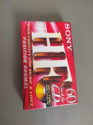 Sony HF 60 Premium Typ I Audiokassette im Blister Neu