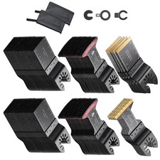 Uimoso 110PCS Oscillating Tool Blades Kit with 4 Types for Universal Use