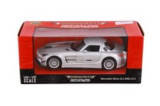 MERCEDES-BENZ SLS AMG GT3 SILVER 1/24 DIECAST CAR SHOWCASTS 77356SV