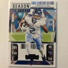 2024 Panini Contenders Season Ticket Retail #96 Tyjae Spears Tennessee Titans