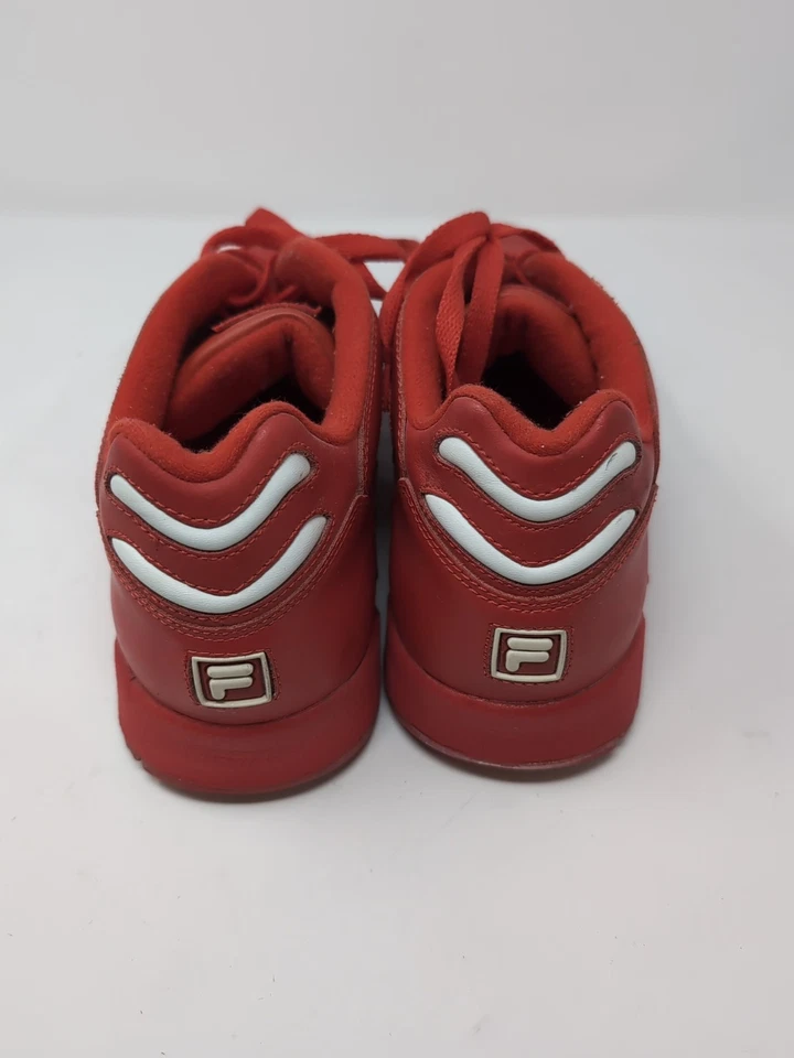 Vintage All Red Fila Athletic Running Sneakers Mens Size 10.5 Style 1-J17-0605 - Image 4 of 4