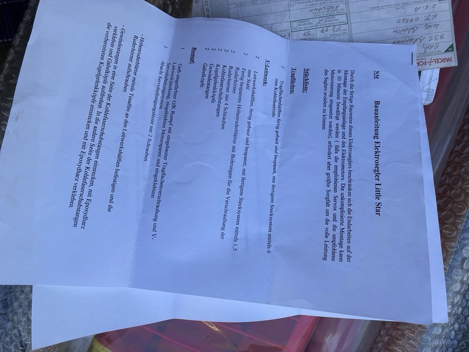 Nuevo en caja SR X-440 / Xflight Little Star ARF Motor Planeador Velero Balsa Modelo R/C Foto 2 de 4