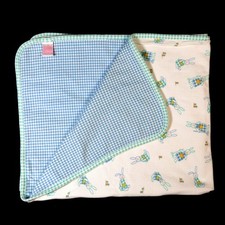 Vintage Gymboree Blanket '90's, Rainbow Tag, Cotton Tail, Reversible