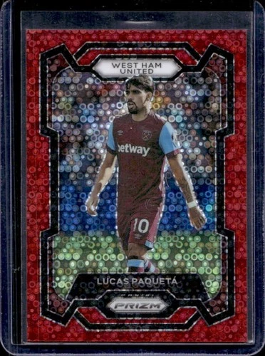 2023-24 Panini Prizm Premier League Lucas Paqueta Breakaway Red #/49 West Ham