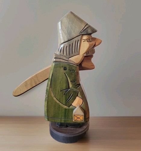 Vintage Folk Art Hand Carved Wooden Nutcracker Made In Germany Collectibles Art
