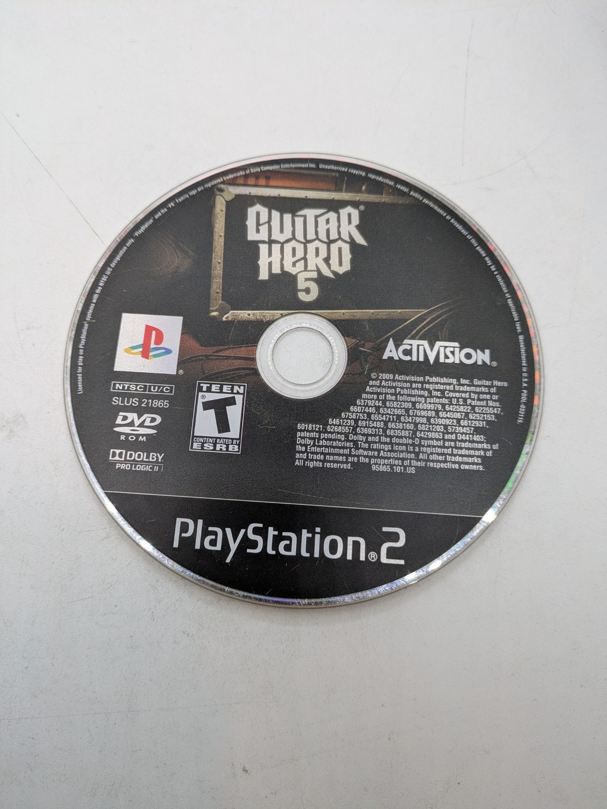 PlayStation 2 Guitar Hero 5 Disc Only