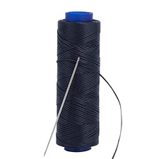 Waxed Thread, Strong Thread for Leather, Upholstery, Shoe, Bag, incl. Black