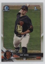 2018 Bowman Draft Chrome Refractor Jake Wong #BDC-55 0a3