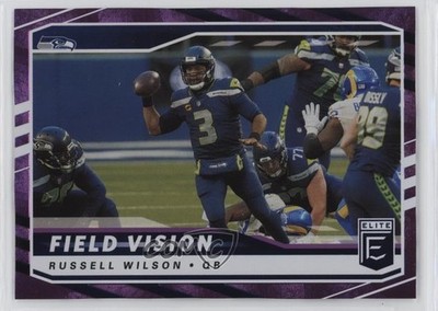 2021 Panini Donruss Elite Field Vision Purple 16/75 Russell Wilson #FV3 lz7