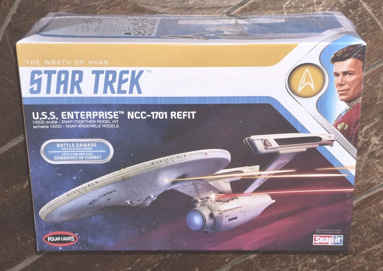 Star Trek U.S.S. ENTERPRISE NCC-1701 REFIT 1:1000 Scale Snap-Together Model Kit