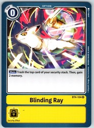 Blinding Ray BT4-104 Rare - Great Legend Digimon TCG