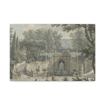 Isaac de Moucheron - Gezicht in de tuin van de Villa d Este - Canvas Wall Art