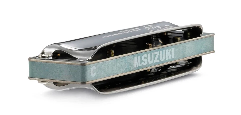 Suzuki Manji Sky M-20S Key of B 10-Hole Harmonica with ABS Case New - Image 2 of 3