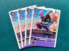 Dracmon ST6-04 Playset Starter Deck Venomous Violet Digimon Card Game x4