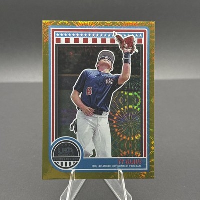 2025 Panini Stars And Stripes Ty Glaus 1/1 Gold Vinyl Fireworks Rookie