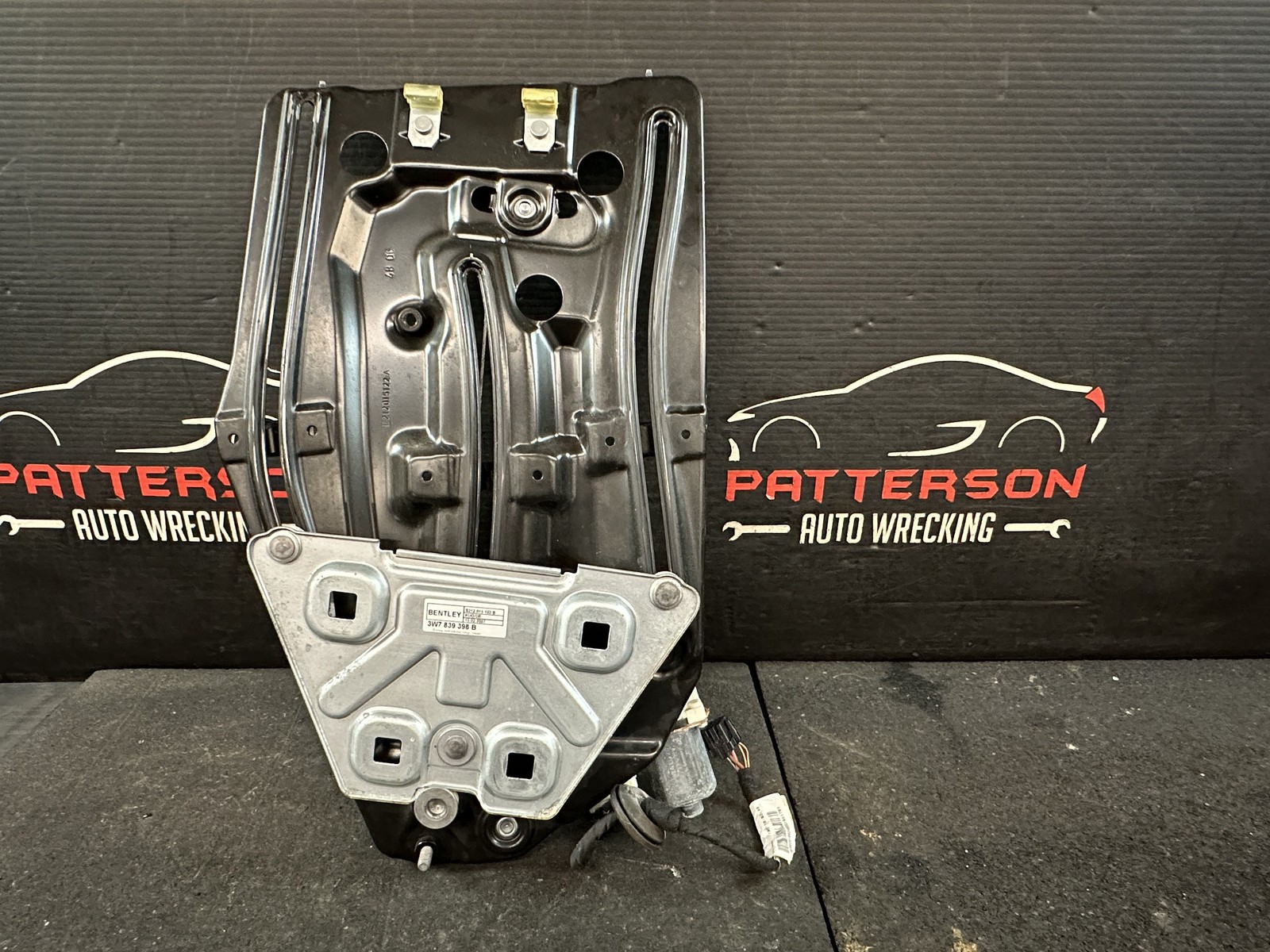 07-11 BENTLEY CONTINENTAL CONVERT PASSENGER QUARTER WINDOW REGULATOR 3W7839398B
