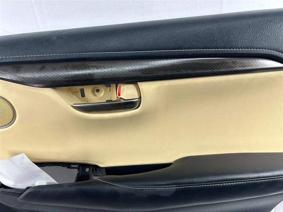 Lexus NX300 2019 pasajero puerta trasera panel moldura negro/beige usado OEM Foto 4 de 4