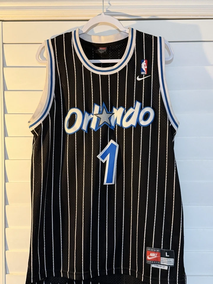 Camiseta Penny Hardaway Orlando Magic NBA Talla L +2 (Nike #1, Negra) Foto 2 de 4