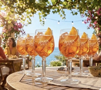 Aperol Spritz Glas 6er Set Gläser neu - 6x Weingläser / Ballonglas
